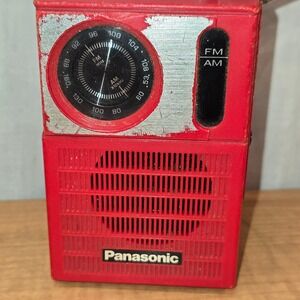 Vintage Panasonic AM FM Transistor RAdio RF-508 Working Battery Taiwan Small